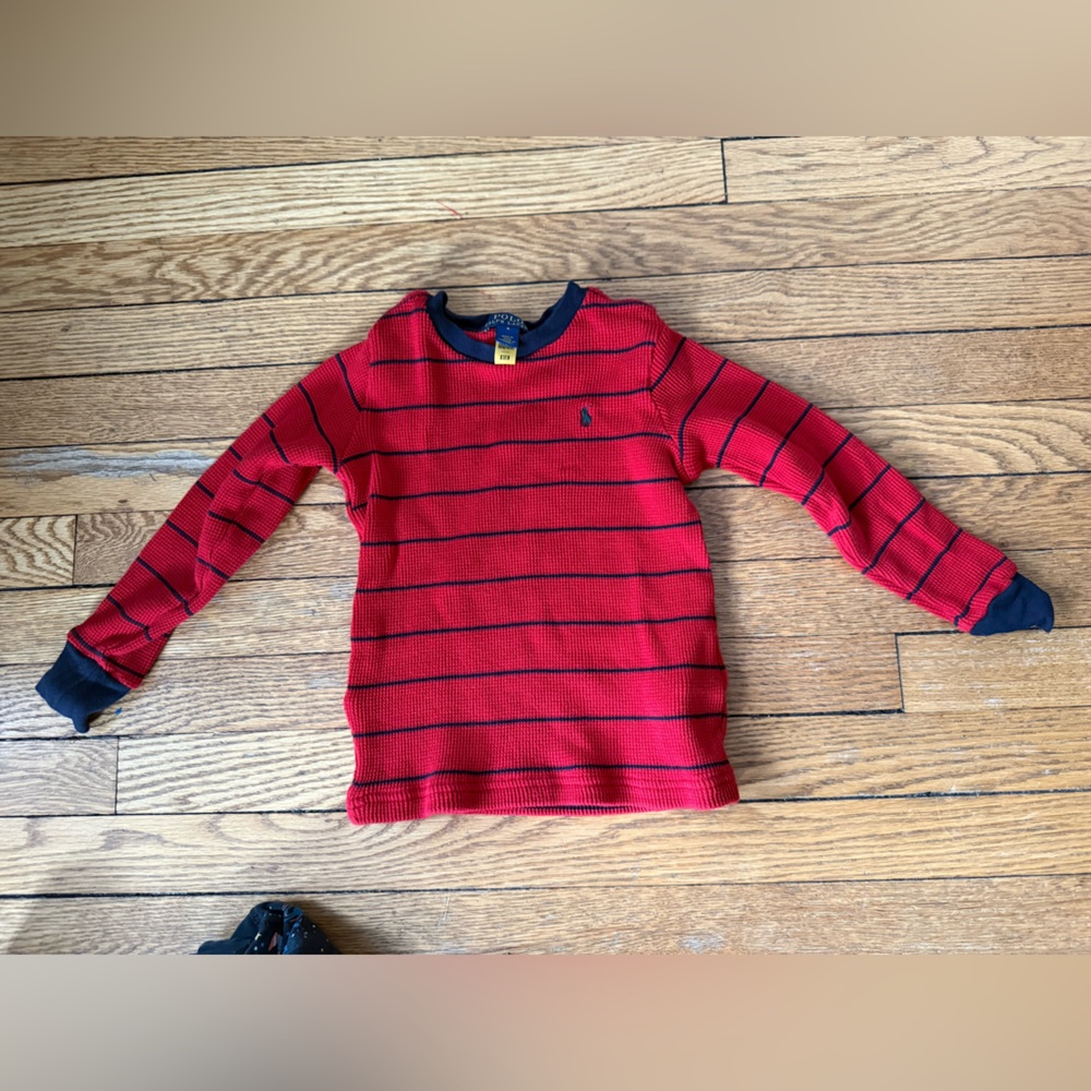 Polo Ralph Lauren Striped Kids Long Sleeve Shirt - Size 4
